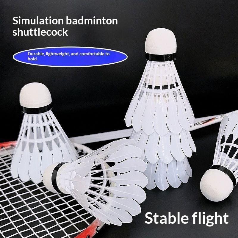 Badminton Shuttlecock - 3/6/12 ชิ้น ลูกแบดมินตันสำหรับฝึกซ้อมกีฬากลางแจ้ง ทนทาน ยืดหยุ่นสูง หัวโฟมกันลม