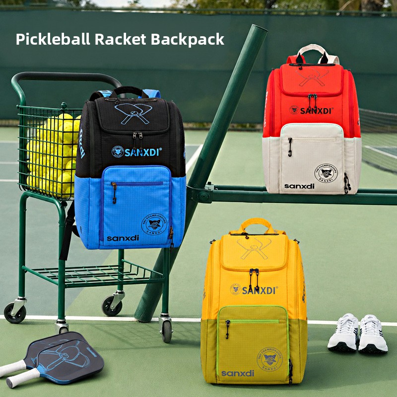 Badminton Bag - กระเป๋ากีฬา Peak ความจุขนาดใหญ่ กระเป๋าใส่ไม้เทนนิส กันน้ำ ช่องแยกสำหรับลูกแบดมินตัน
