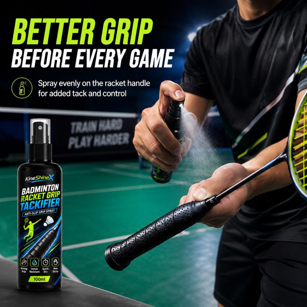 สเปรย์กันลื่นสำหรับไม้เทนนิสแล - Badminton Grip บทวิจารณ์และราคา