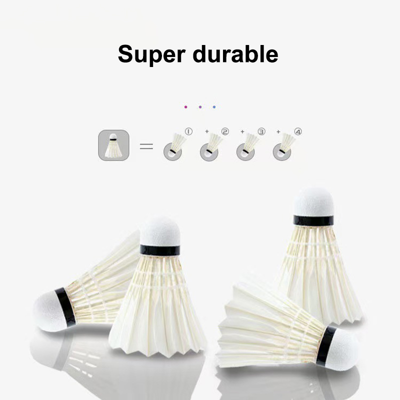 ลูกขนไก่แบดมินตัน 3/6 ชิ้น ขนน - Feather Shuttlecock บทวิจารณ์และราคา