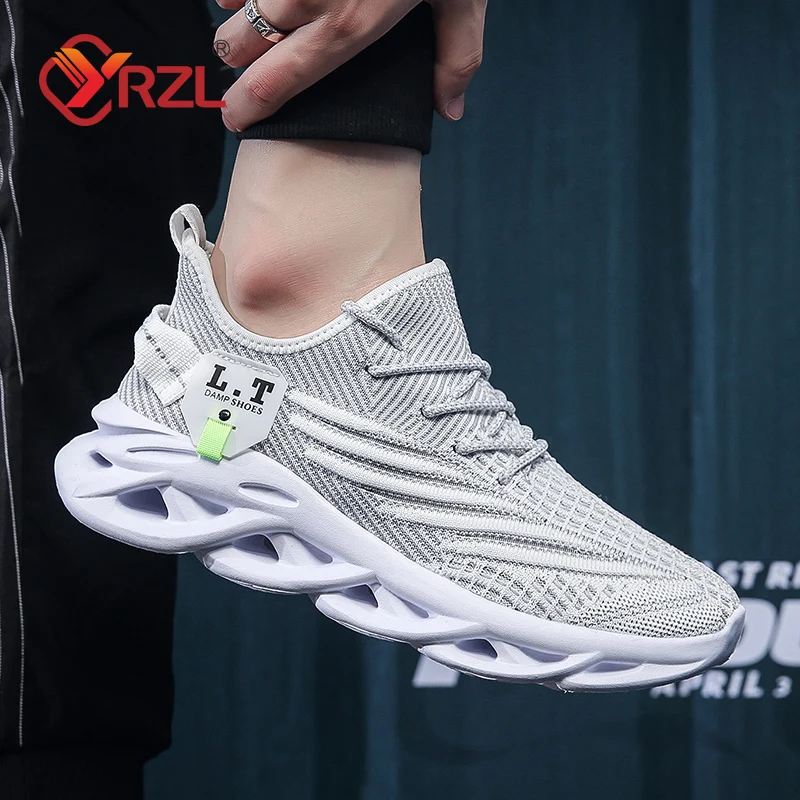 YRZL ผู้ชายกีฬารองเท้าวิ่งสีดํ - Badminton Shoes บทวิจารณ์และราคา